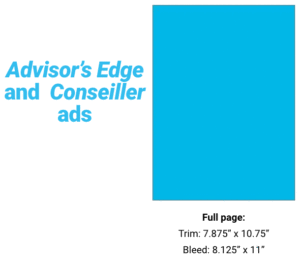 Adviser's Edge and Conseiller Prints Ads: full page