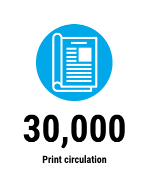 Advisor's Edge: 30,000 Print circulation
